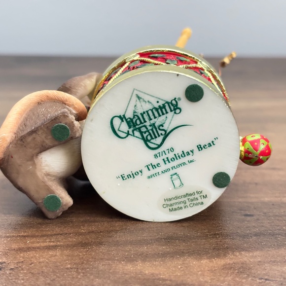 CHARMING TAILS Fitz & Floyd ENJOY THE HOLIDAY BEAT Mice Drums Figurine 87/170 - Picture 8 of 9